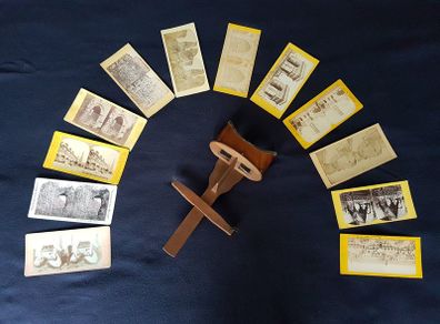 Victorian Era Stereoscope Viewer and Cards