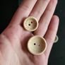 Wooden buttons HANDMADE 2 sizes Image 2