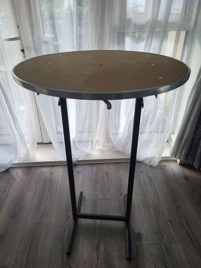 Tall cocktail/ Bar  table and black cover