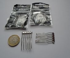 Metal Hair combs.Jewellery making supplies,Craft supplies.,hair accessories