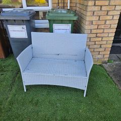 Rattan bench