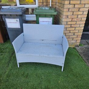 Rattan bench