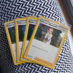 Pokemon - NM/M - 4x Professor's Research (CPA 62) - Holo Rare