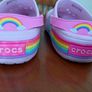 Crocs , cross lights rainbow heart, size j3 Image 8