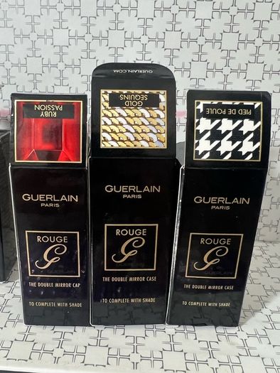 Guerlain Paris Lipsticks and The double Mirror Caps all brand new