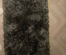 Fluffy grey mat