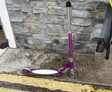 Micro purple scooter
