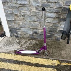 Micro purple scooter