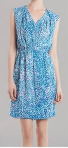 Sandro Rebelle Dress Blue Leopard
