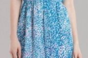 Sandro Rebelle Dress Blue Leopard
