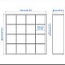 Ikea Kallax 4x4 with boxes Image 5