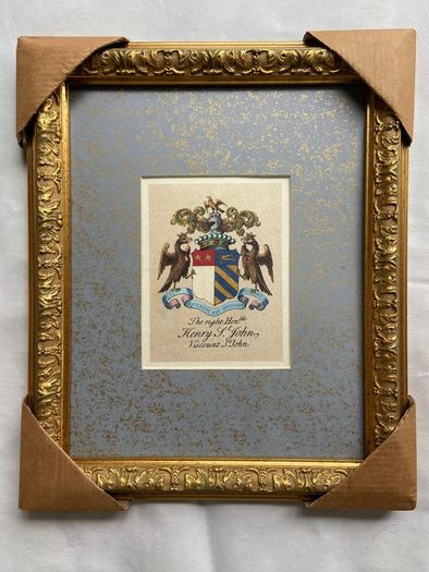 6 coat of arms framed prints