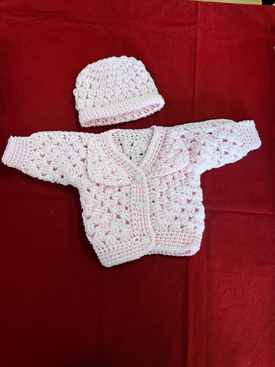 cardigan and hat