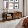 TV cabinet stand  with 2 doors white TVs up to 60 inches Image 5
