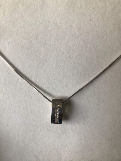 Sterling silver necklace and pendant