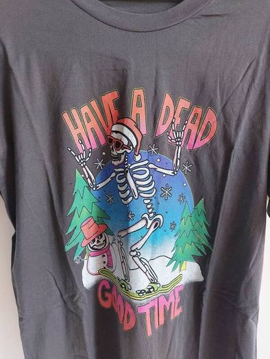 ASOS snowboarding skeleton tshirt RRP 21 euro