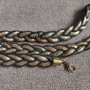Gold/black dressy belt