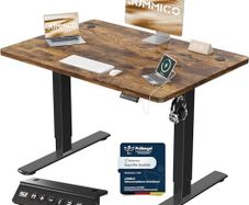 Electric Height-Adjustable Desk with USB Charging Port, 100 x 60 cm
