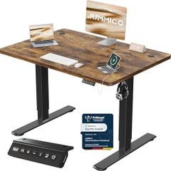Electric Height-Adjustable Desk with USB Charging Port, 100 x 60 cm