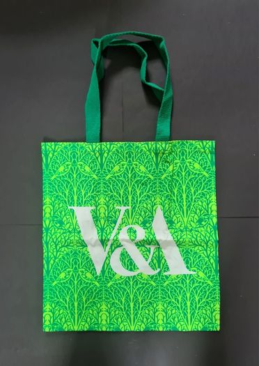 V&A London Green Birds & Branches Tote Bag C.F.A. Voysey Museum Shopper