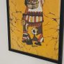 batik vintage African batik fabric painting - signed Image 4