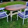 Kitchen table, chairs and bench Image 2
