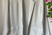 jacket grey green shade edge to edge blazer jacket size 12/14