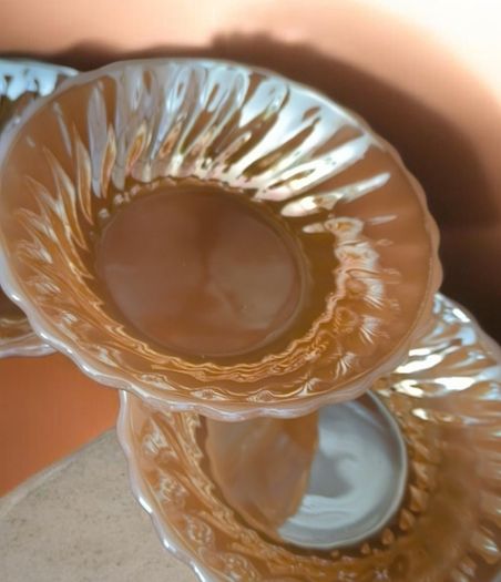 Fire King Peach Lustre Vintage Anchor Hocking