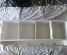 shelving unit with hangers