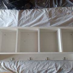 shelving unit with hangers