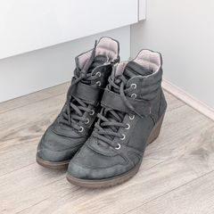 Ecco Leather Ankle Boots - Size 36 (black)