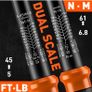 3/8" Click Torque Wrench Ratchet Sq Drive Calibrated 6.8-61Nm 5-45Ft-Lb Case 4pc Image 4