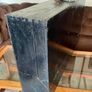 Old Vintage Carpenters Tool Box with Drawer Black Painted Wooden 1950s Image 4