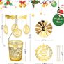Rotating Candle Holders Christmas Candlestick Holders with Santa Design Metal Tea Light for Home Wedding Parties Decor Image 3
