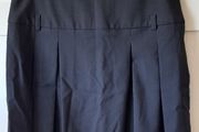zara pleated skirt black med