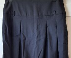 zara pleated skirt black med