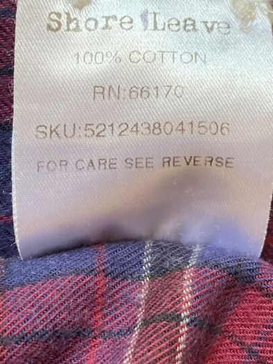 Shoreleave heavy cotton shirt - large