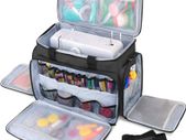 Sewing Machine Carrying Bag with Removable Pad, Travel Case for Sewing Machine and Accessories (Fit for Most Standard Sewing Machines), Black