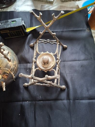 Antique Victorian Silver Spirit Kettle and Stand Hallmark in Photos
