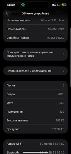 Iphone 14 pro max 512 gb