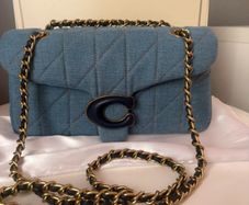 Coach Tabby 26, quilted denim