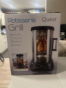 Brand New Quest 21L Vertical Rotisserie Grill & Kebab Maker