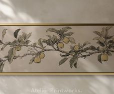Atelier Printworks Apple Tree Gold Framed Canvas Print