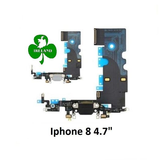 For iPhone 8 4.7" Charging Port Flex USB Dock Lightning Connector New Black/GREY