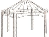 Garden Pavilion Antique Brown 558x350x408 cm Iron