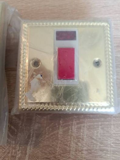 Georgian Style Brass Switches Set