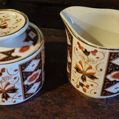 Arklow Pottery Kildare pattern sugar bowl & milk jug