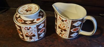 Arklow Pottery Kildare pattern sugar bowl & milk jug