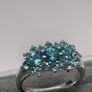 Sterling silver 925 ring with Blue Apatite Image 6
