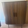 EZ Living Smoked Oak Tambour Door Cabinet - Nola Image 5